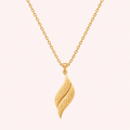 Arabic Calligraphy Leaf Necklace