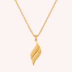Arabic Calligraphy Leaf Necklace