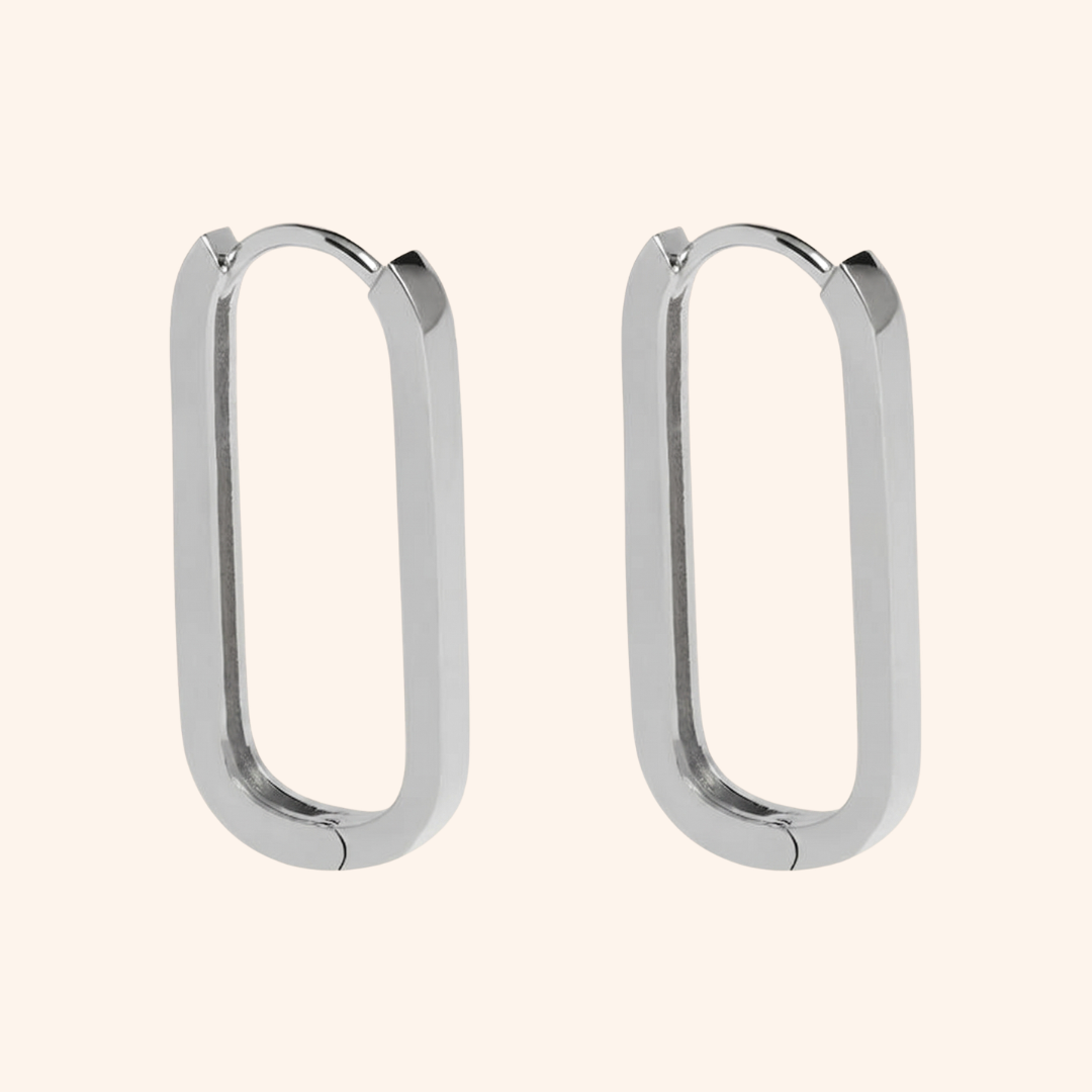 Rectangular Hoop Earrings