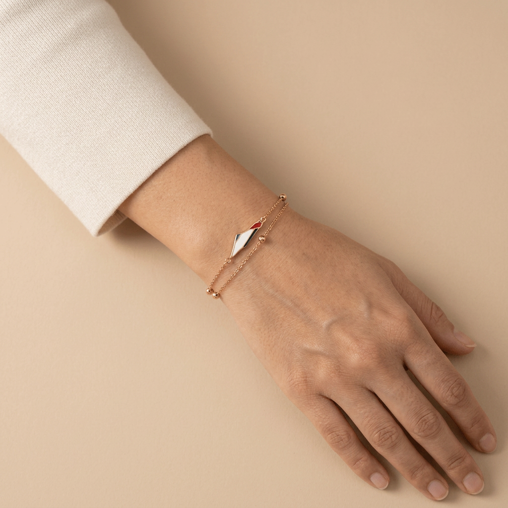 Noor Palestine Map Bracelet