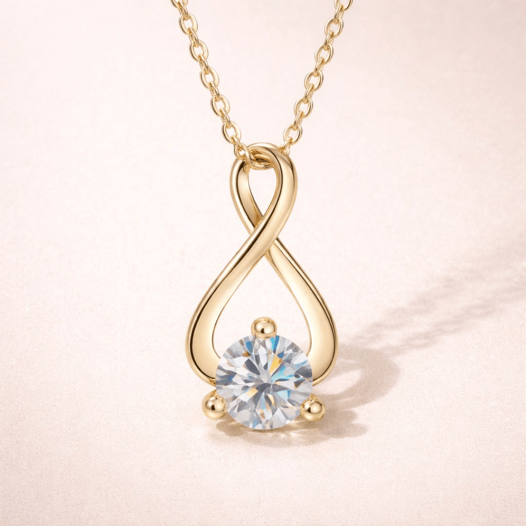 Moissanite Twist Pendant