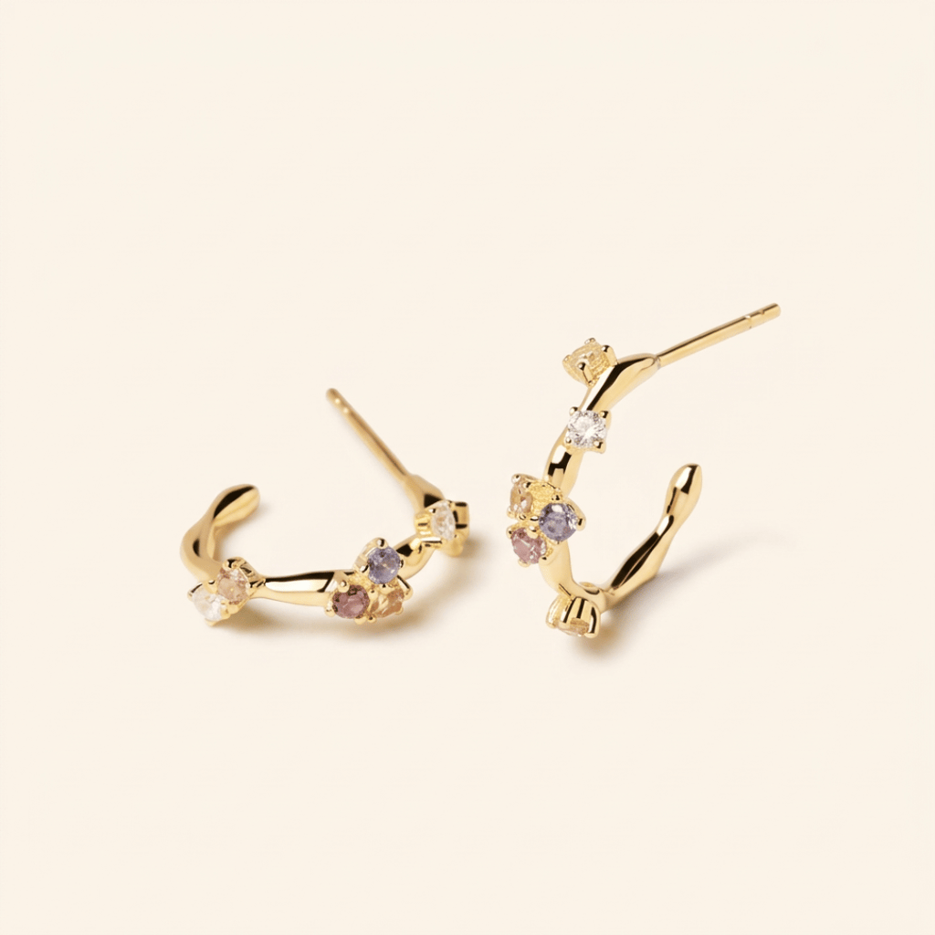 Multicolor Ear Climber Earrings