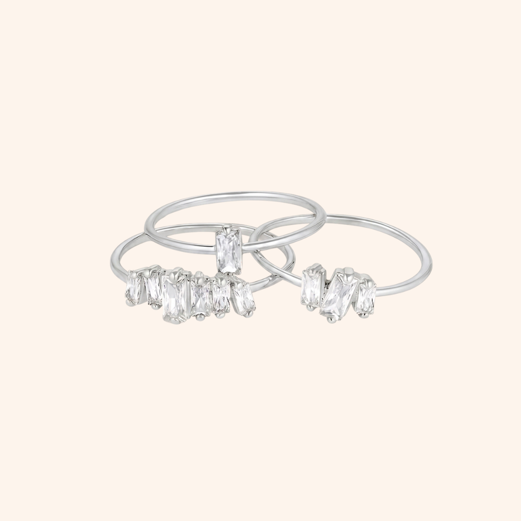 Baguette Ring Set