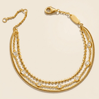 Triple-Layer Gold Bracelet