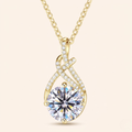Twisted Moissanite Pendant