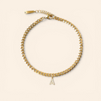 Layali Initial Anklet