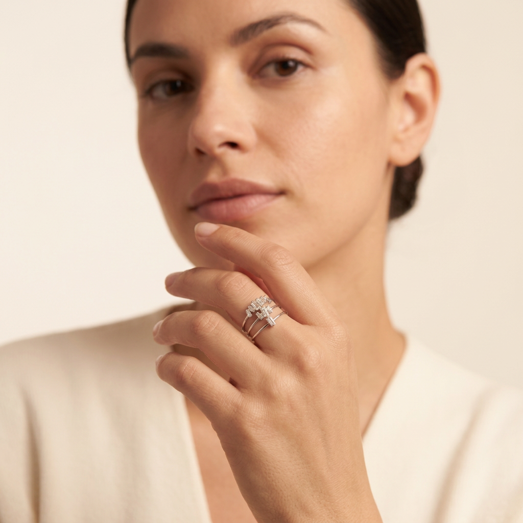 Baguette Ring Set