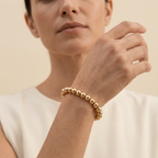 Golden Beaded Bracelet