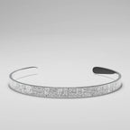 Engraved Calligraphy Cuff | Women