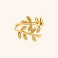Noor Palestine Olive Leaf Ring