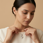 Moissanite Twist Pendant