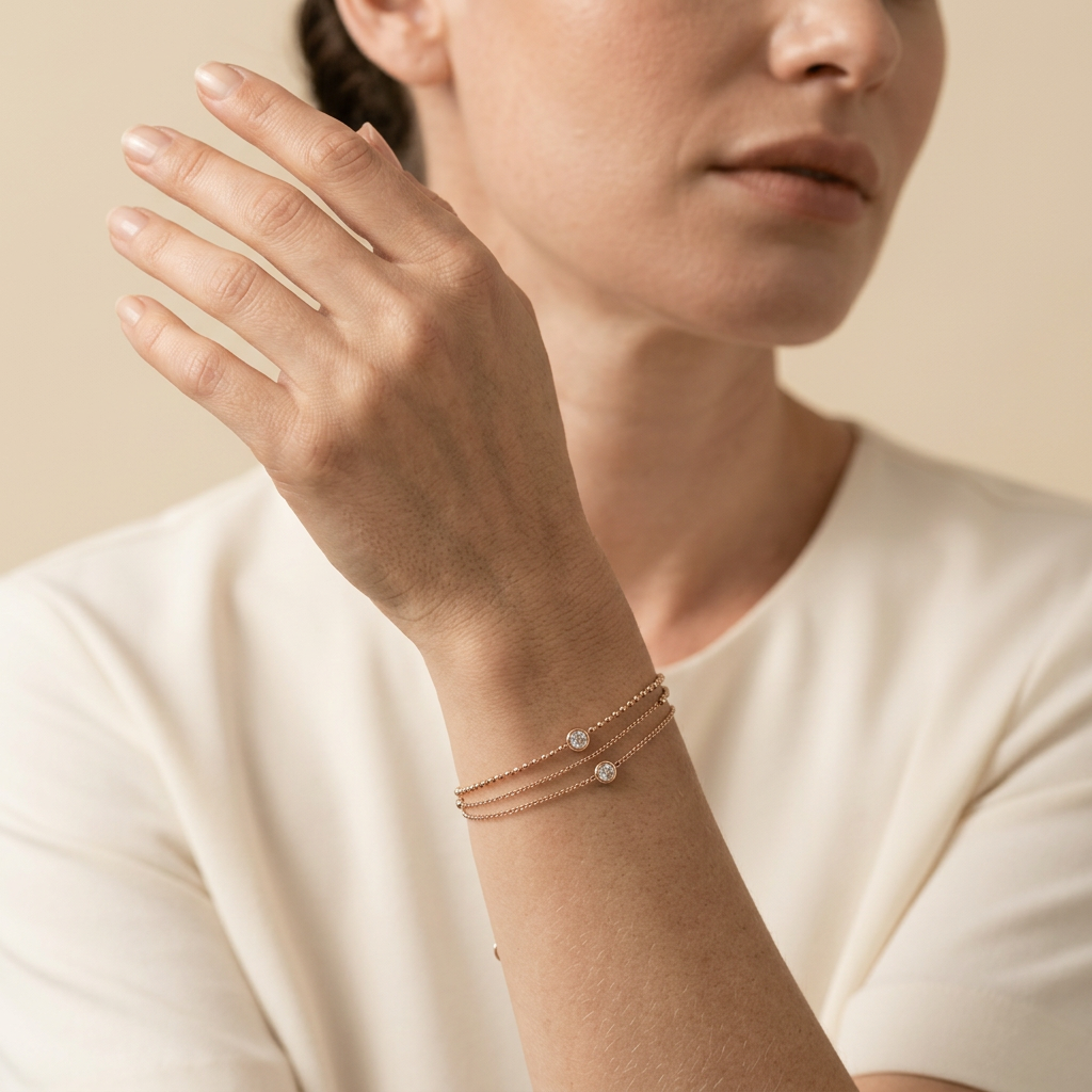 Triple-Layer Gold Bracelet