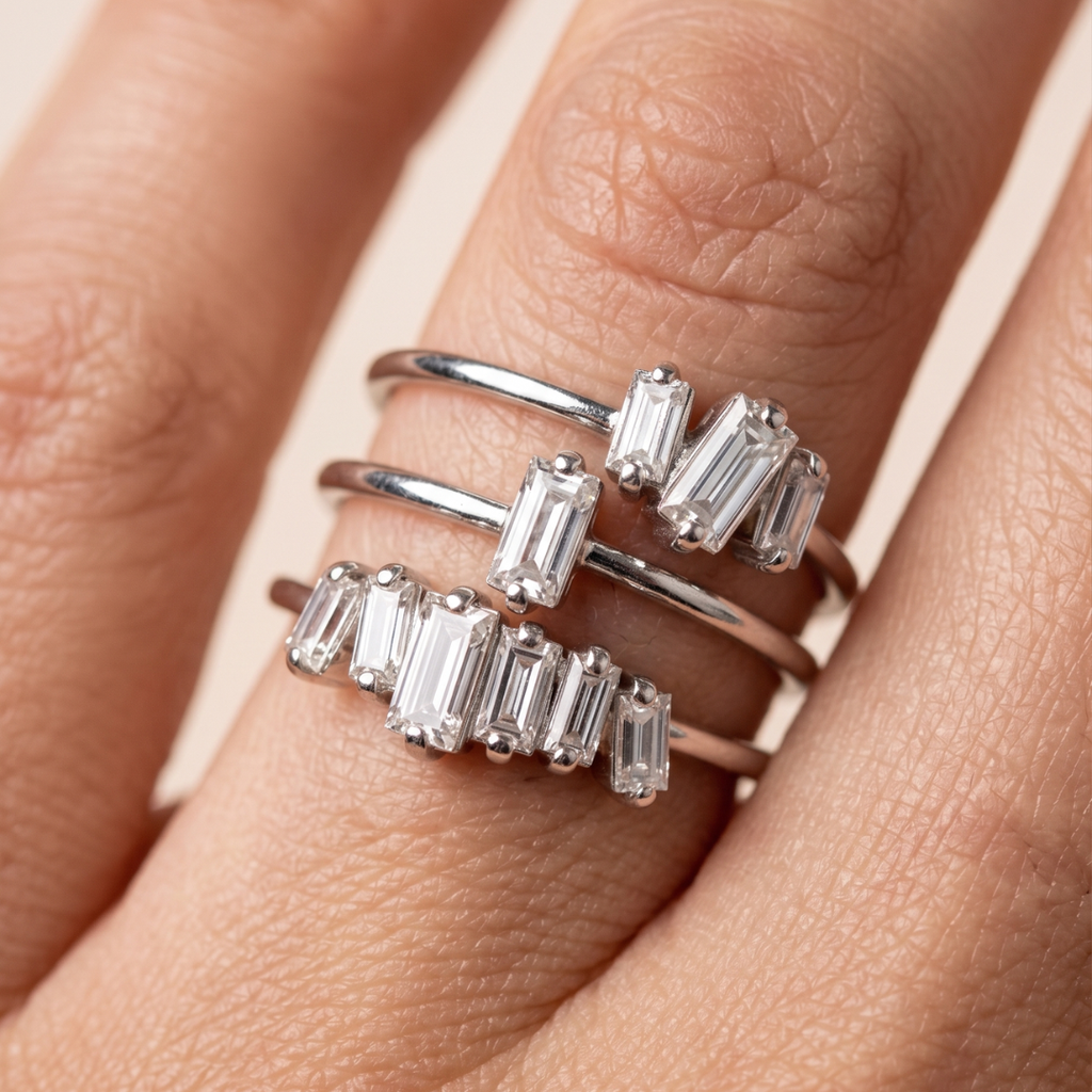 Baguette Ring Set