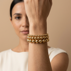 Golden Beaded Bracelet