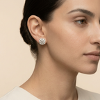 Round Moissanite Stud Earrings