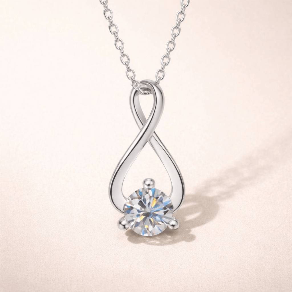 Moissanite Twist Pendant