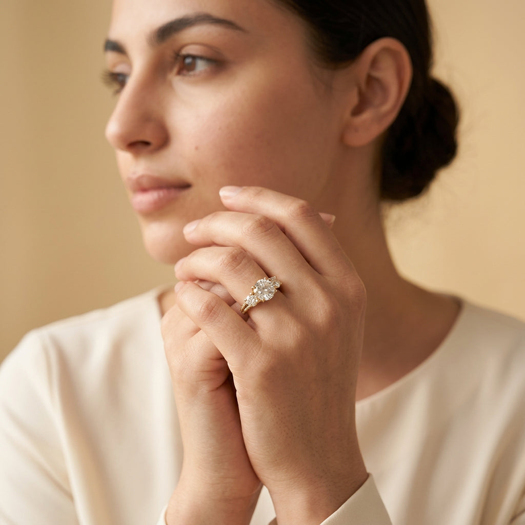 Moissanite Solitaire Ring