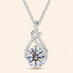Twisted Moissanite Pendant