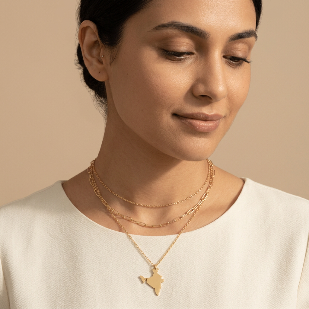 Country Map Necklace