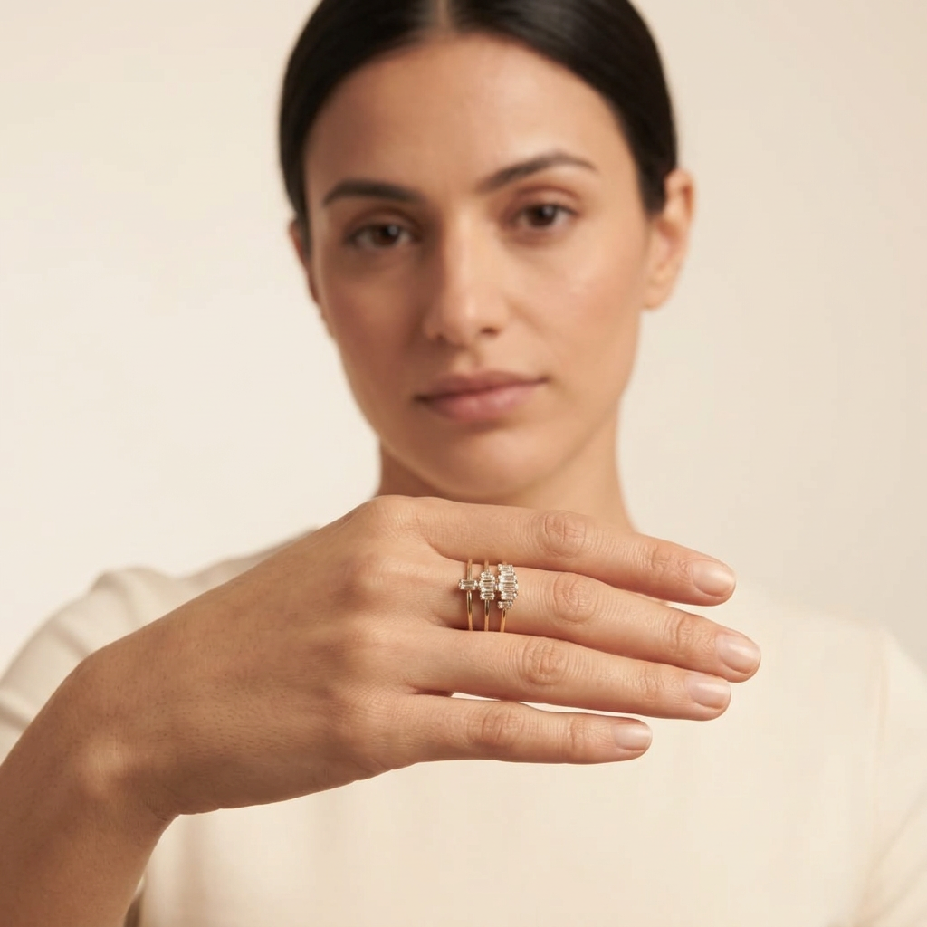 Baguette Ring Set