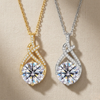 Twisted Moissanite Pendant