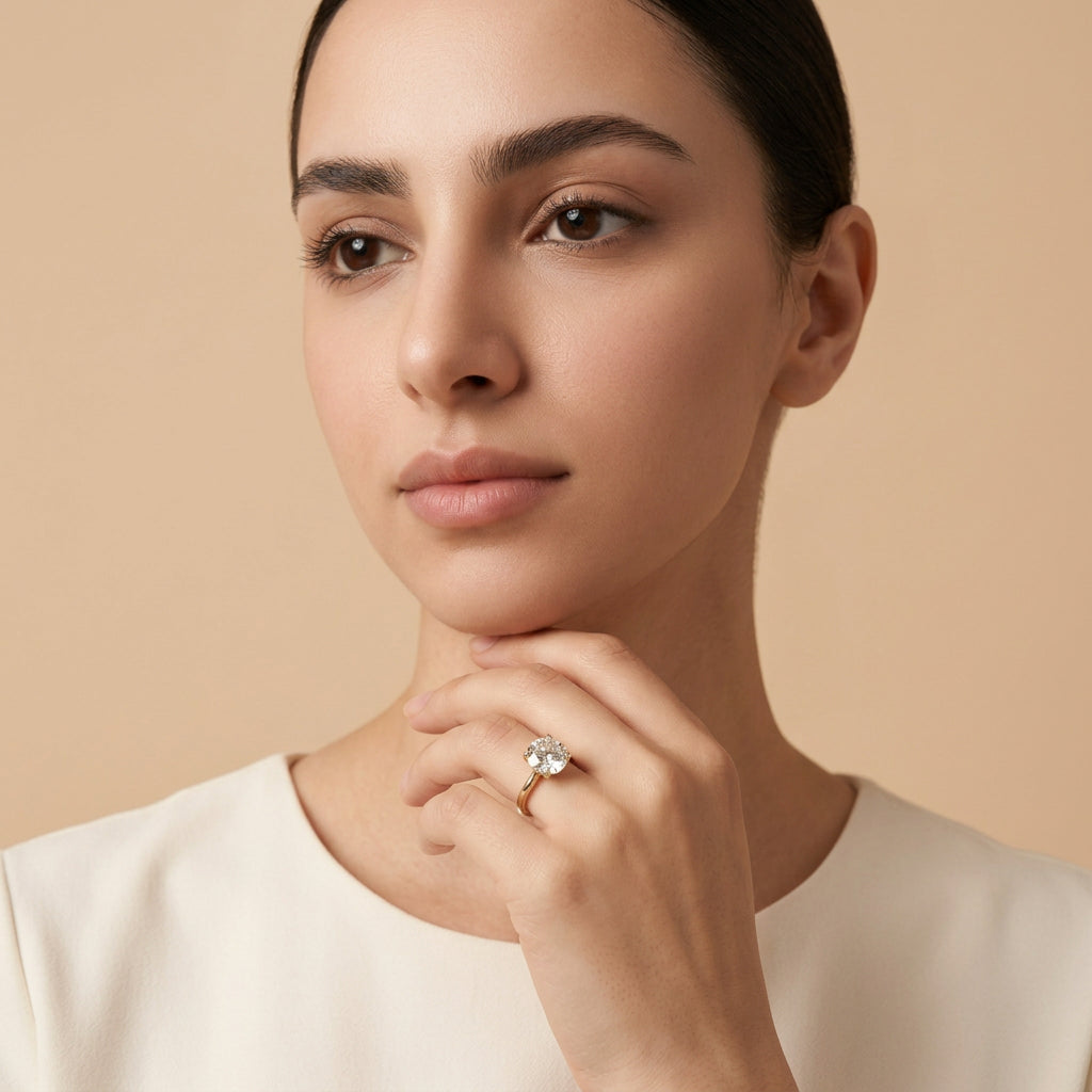 Moissanite Solitaire Ring