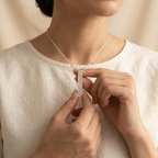 Arabic Engraved Bar Necklace