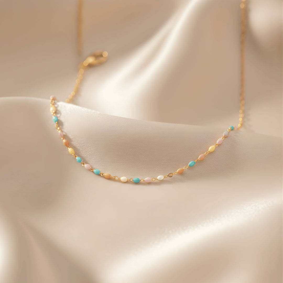 Rainbow Enamel Necklace