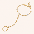 Golden Crystal Hand Chain