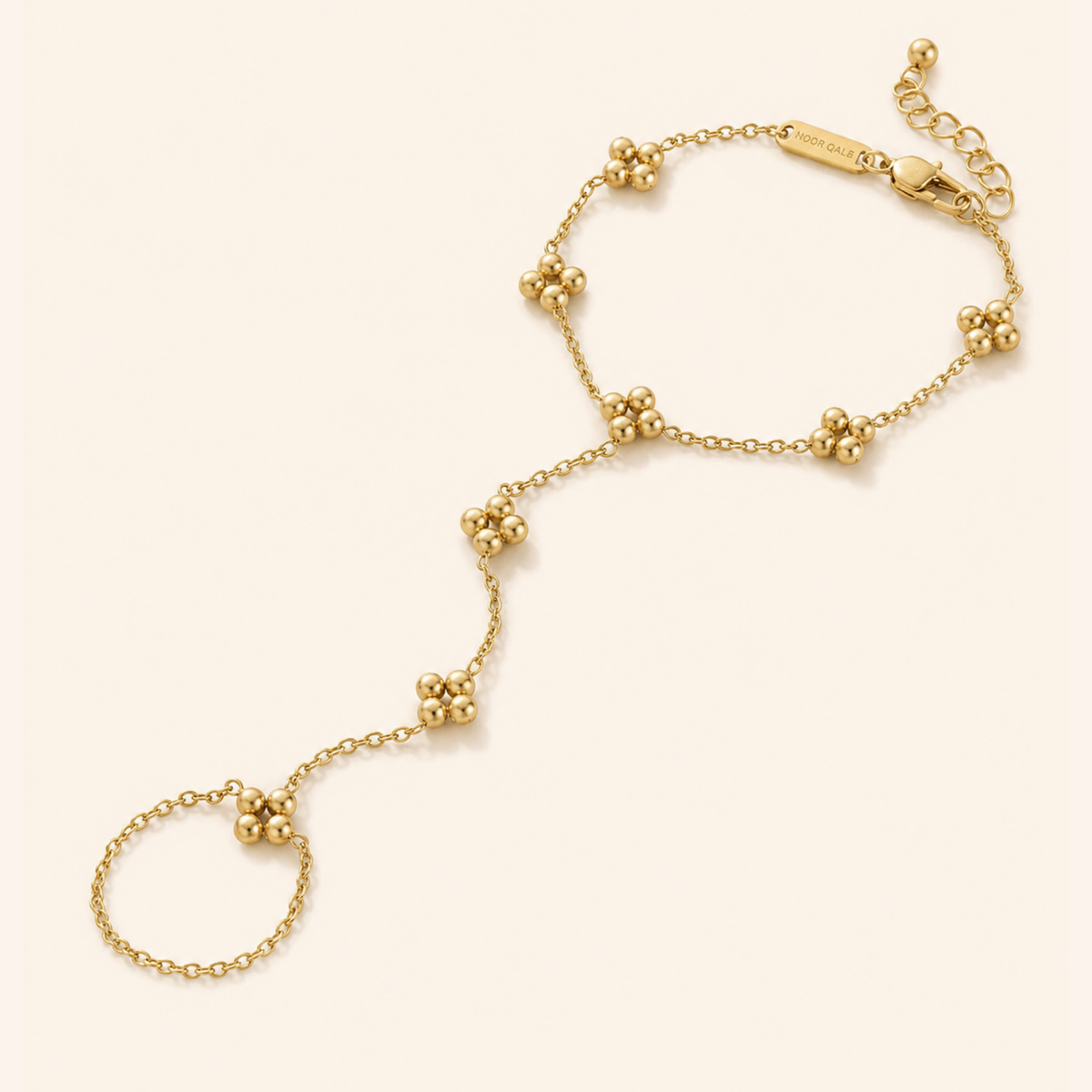Golden Floral Hand Chain