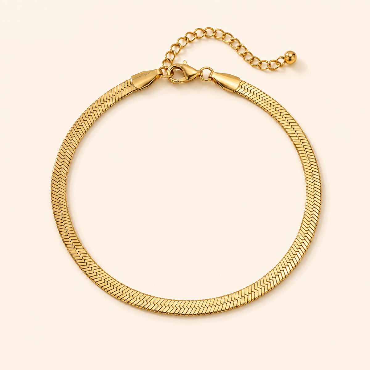 Herringbone Chain Anklet