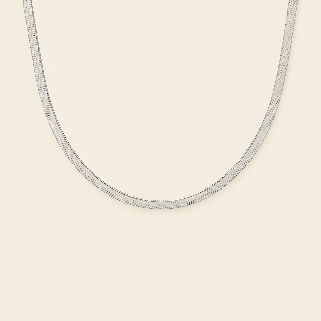 Golden Herringbone Necklace
