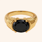 Oval Gemstone Ring