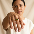 Oval Gemstone Ring
