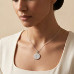 Arabic Initial Disc Necklace
