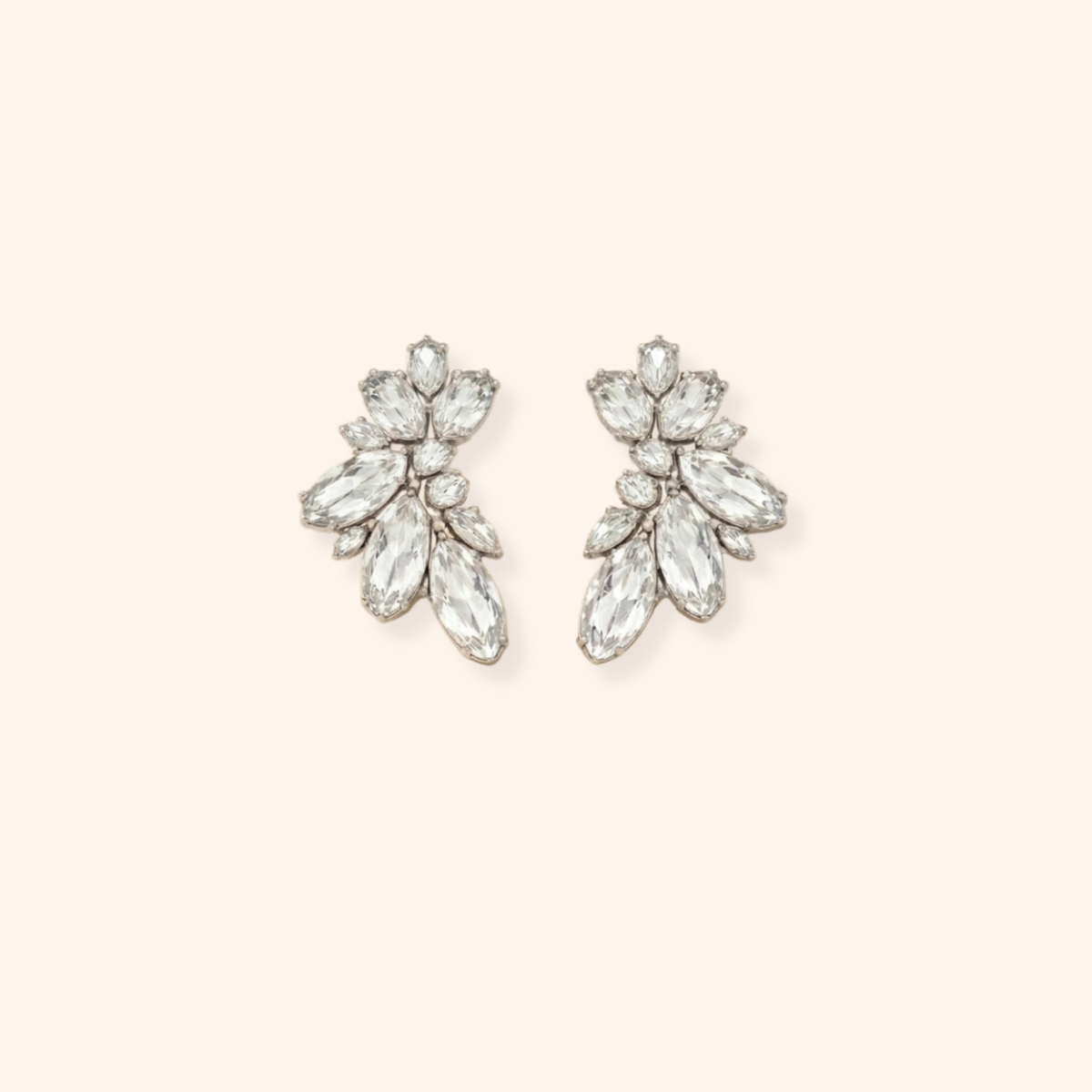 Floral Crystal Earrings