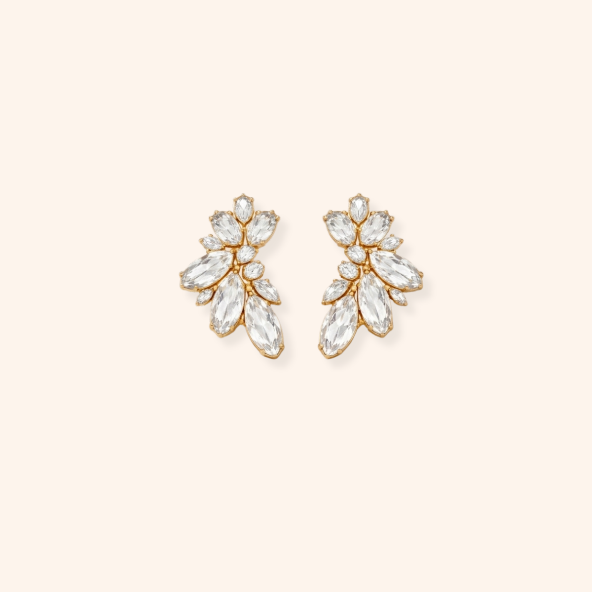 Floral Crystal Earrings