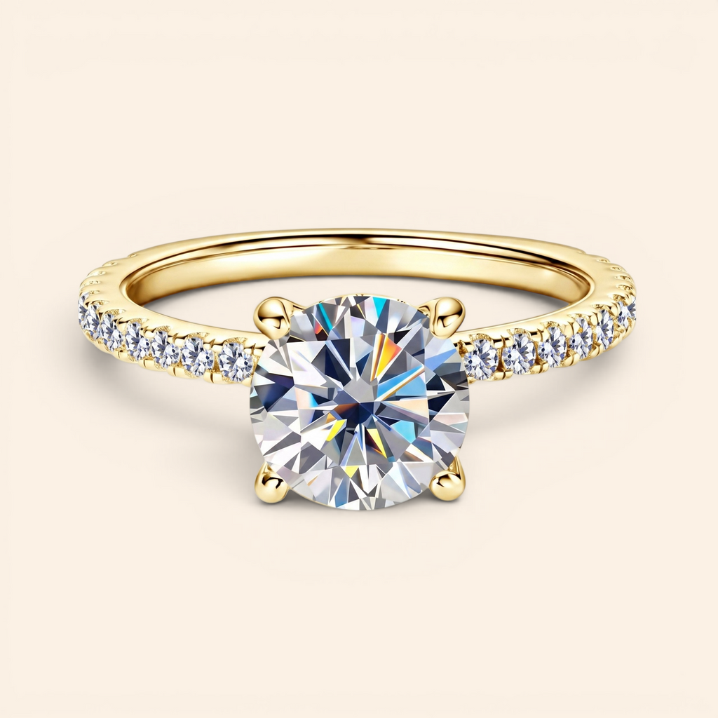Moissanite Solitaire Ring
