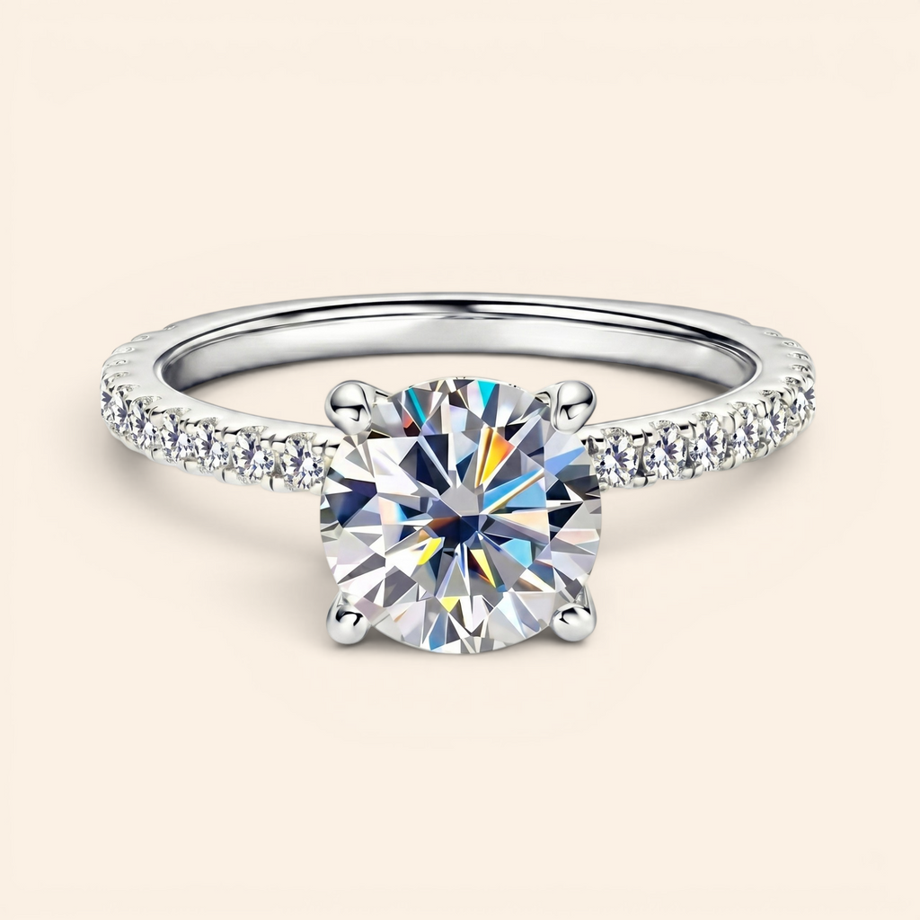 Moissanite Solitaire Ring