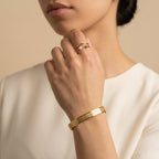 Engraved Calligraphy Cuff | Women