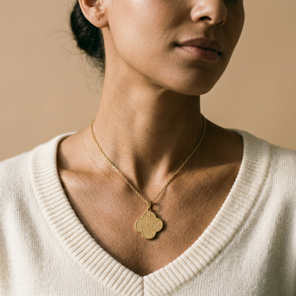 Arabic Calligraphy Pendant Necklace