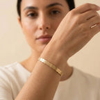 Wavy Arabic Calligraphy Cuff