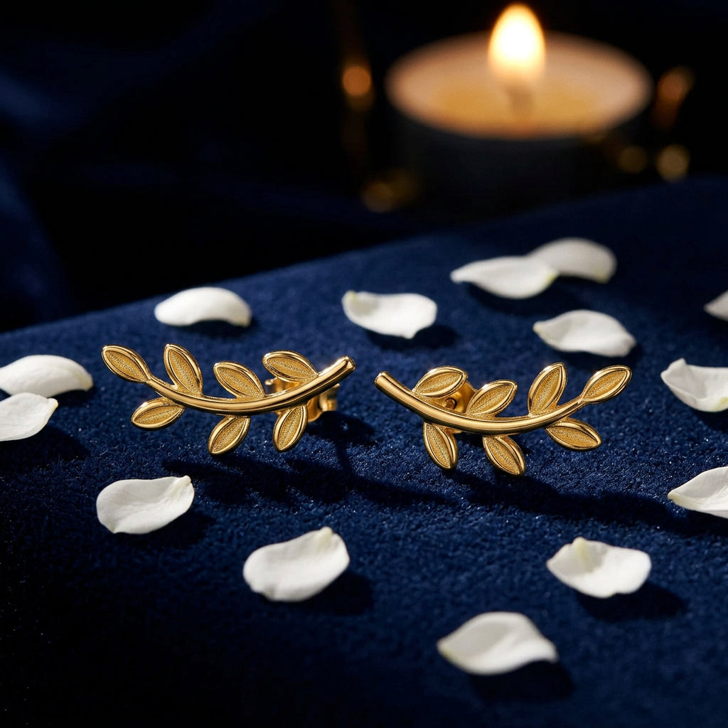 Olive Branch Earrings