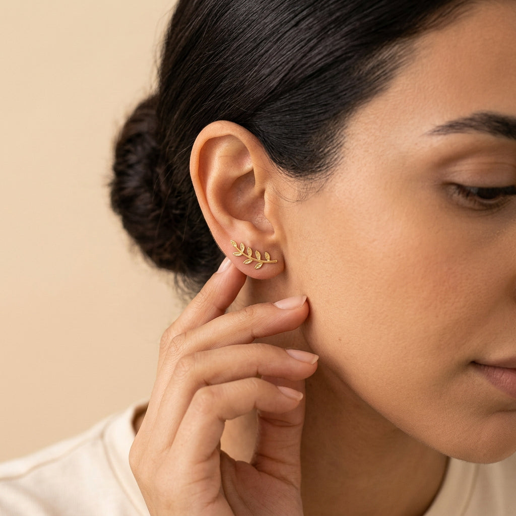 Olive Branch Earrings