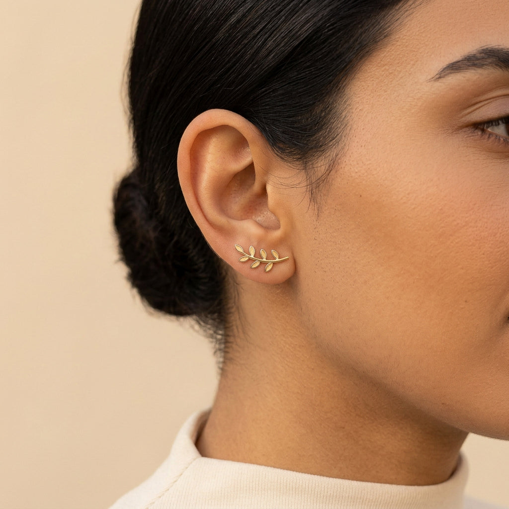 Olive Branch Earrings